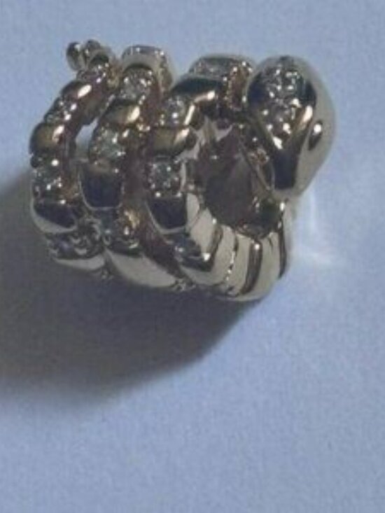 Pandora Curled Snake Charm - Picture 3 of 5